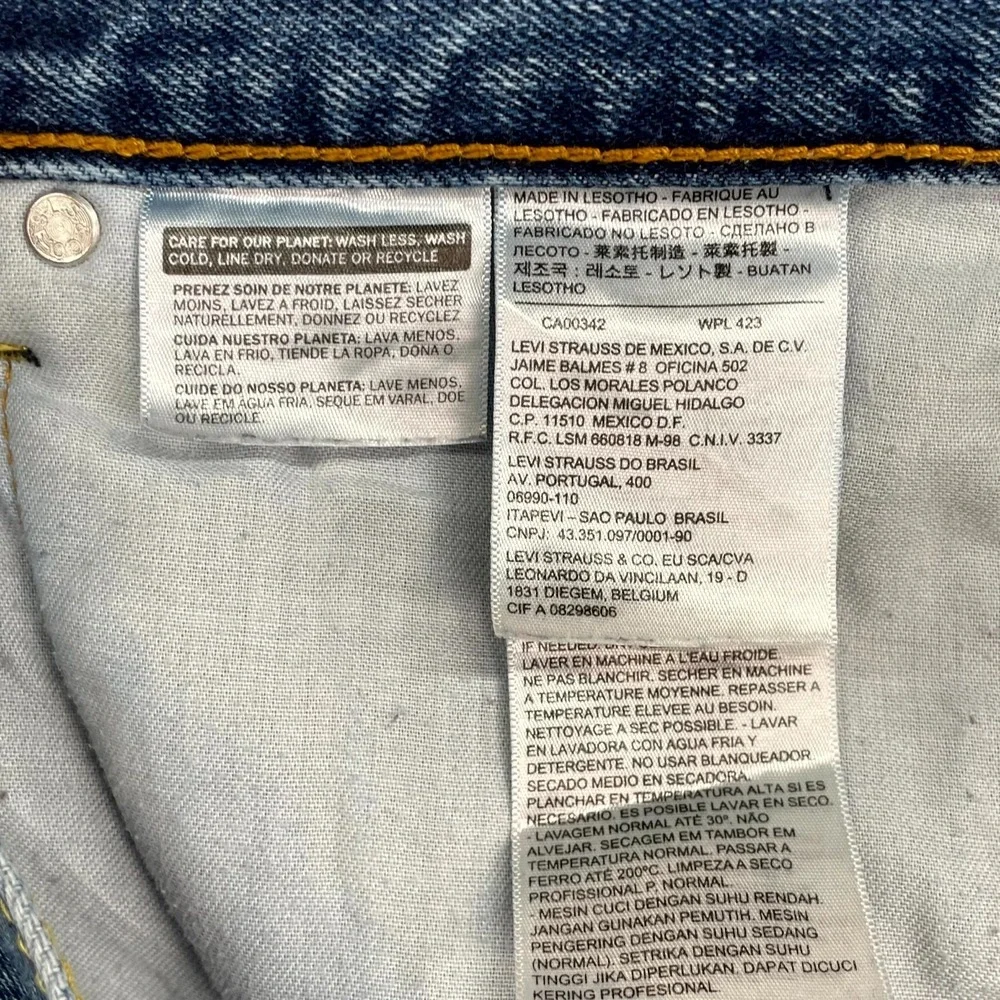 Levi's 505 Jeans Mens 37x30.5* Blue Denim‎ Grunge Skate Academia Preppy Workwear